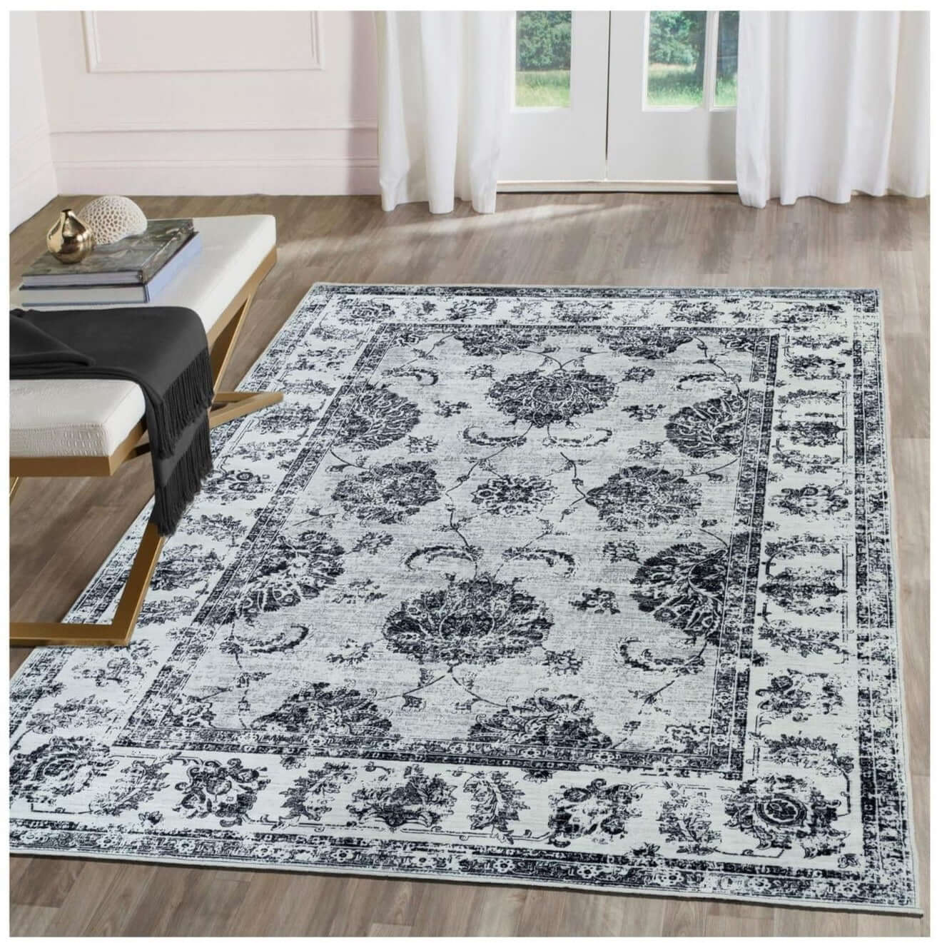 Sulus Vintage Washable Rug - Timeless Elegance for Modern Living