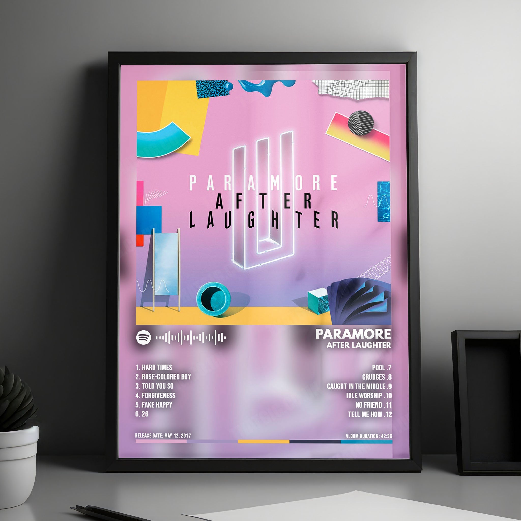 Paramore "After Laughter" Album Cover Poster - with Complete Tracklist