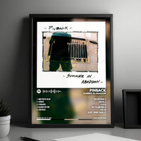 Pinback "Summer in Abaddon" Album Cover Poster - with Complete Tracklist