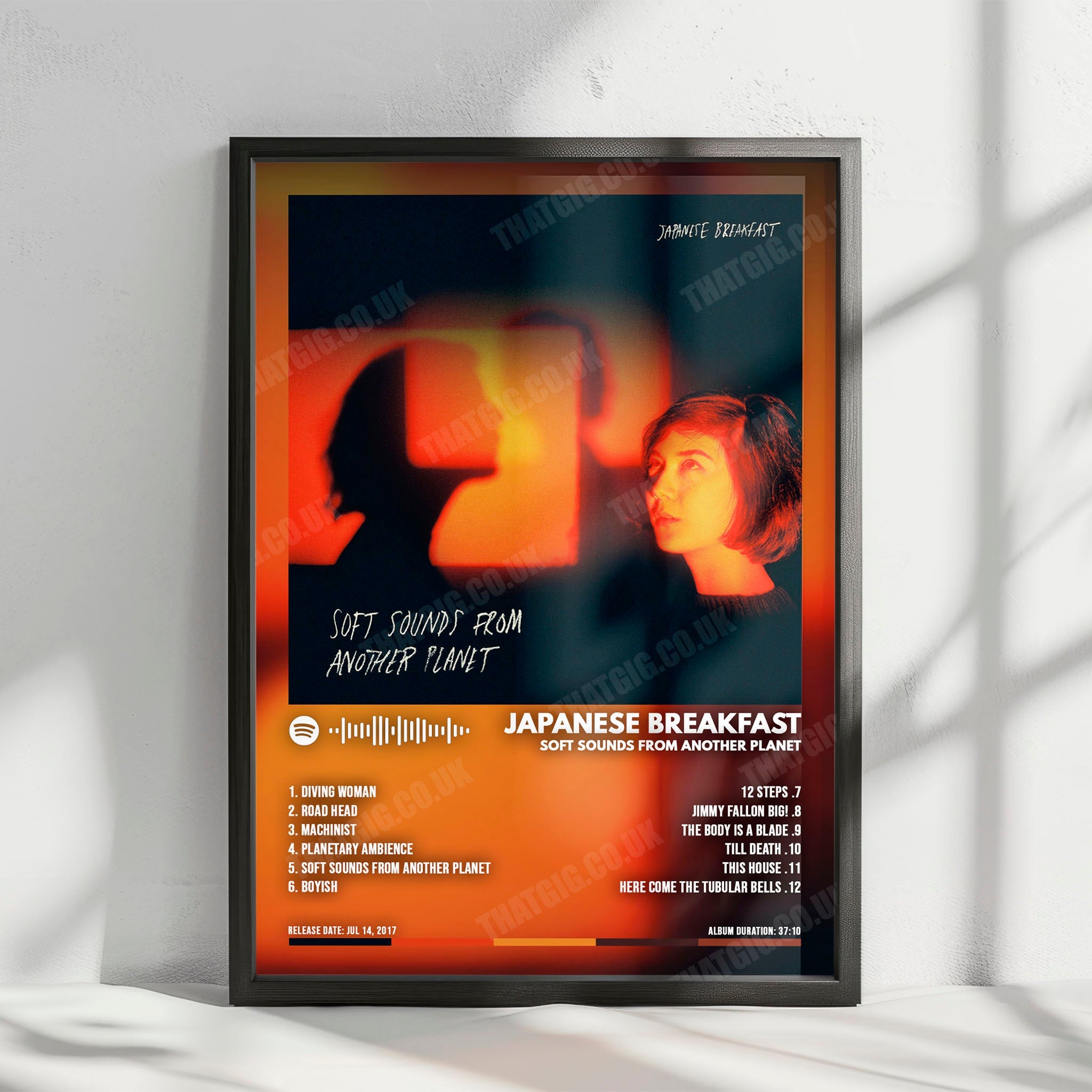 Japanese Breakfast "Soft Sounds from Another Planet" Album Cover Poster - with Complete Tracklist