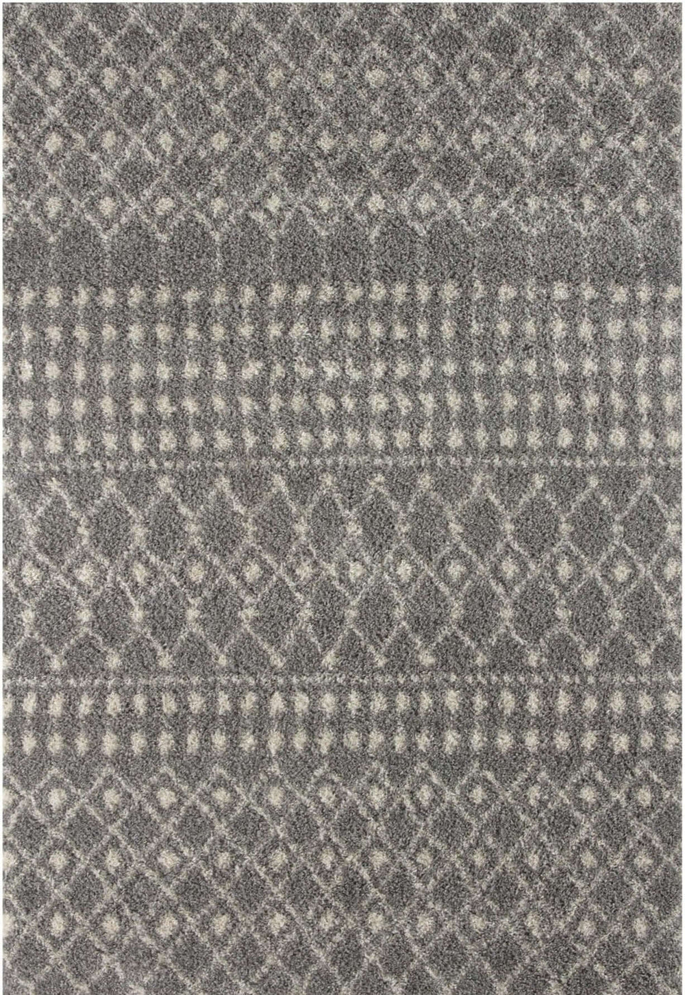 Moroccan Grey Shaggy Rug | 1010