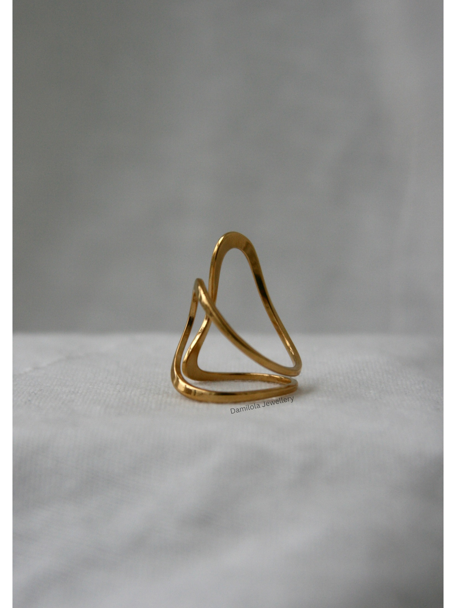 Lined ‘Liana’ Twist Ring