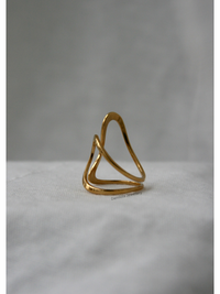 Lined ‘Liana’ Twist Ring