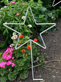 Garden Stars On Ground Spikes / Metal Star Ornaments / Lawn Decor