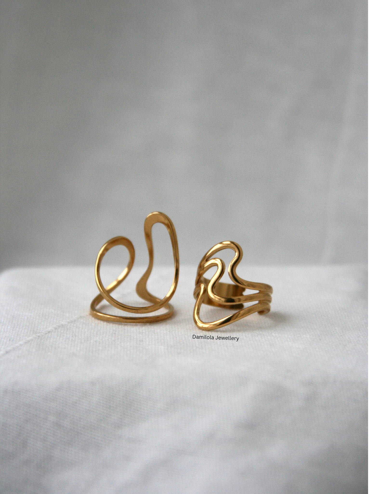 Lined ‘Liana’ Twist Ring