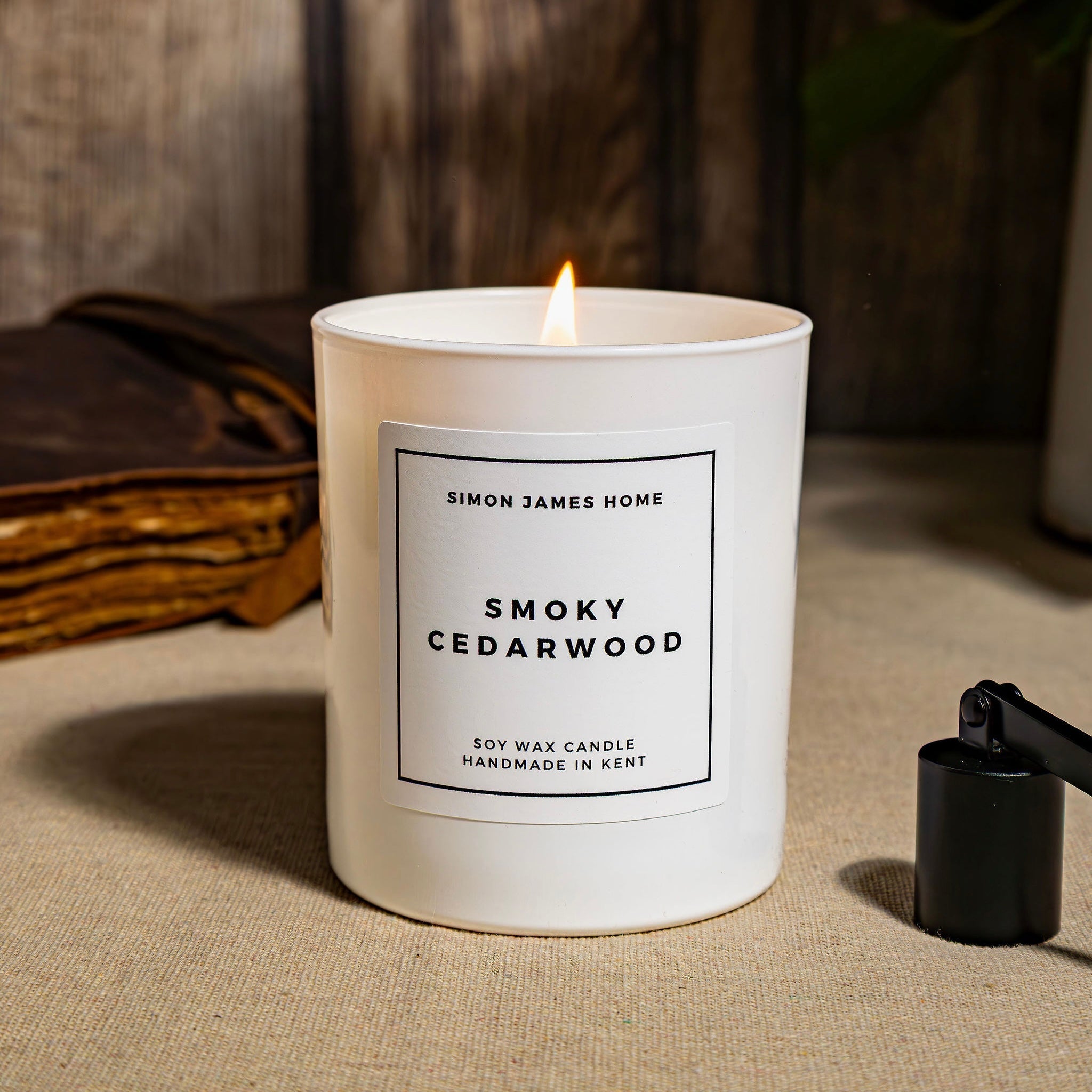 Smoky Cedarwood Handmade Soy Wax Candle