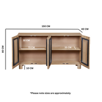 Ajmer Solid Wooden Extra Large Sideboard