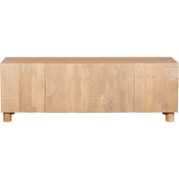 Ajmer Solid Wood Large Low Board TV Cabinet