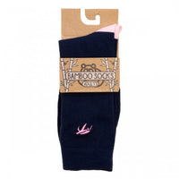 Mullins Bay Children's Bamboo Socks - Navy / Pink