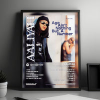 Aaliyah "Age Ain't Nothing but a Number" Album Cover Poster - with Complete Tracklist