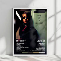 Aaliyah "One in a Million" Album Cover Poster - with Complete Tracklist