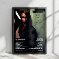 Aaliyah "One in a Million" Album Cover Poster - with Complete Tracklist