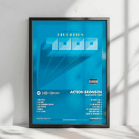 Action Bronson "Blue Chips 7000" Album Cover Poster - with Complete Tracklist