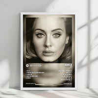 Adele - "25" Album Cover Poster - with Complete Track list