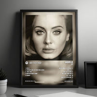 Adele - "25" Album Cover Poster - with Complete Track list