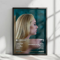 Adele - "30" Album Cover Poster - with Complete Tracklist