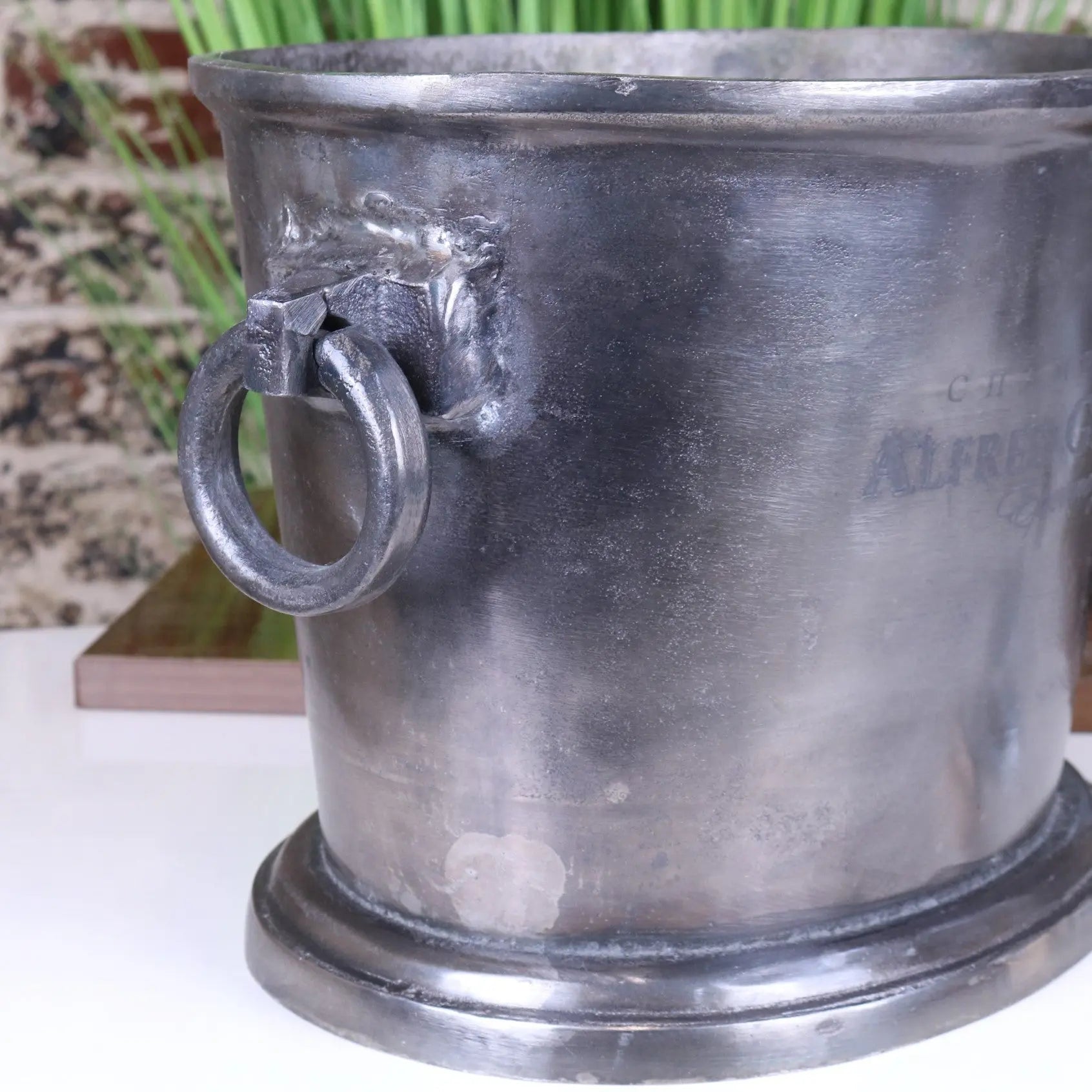 Alfred Gratien Gunmetal Champagne Ice Bucket - Vintage Elegance for Celebrations