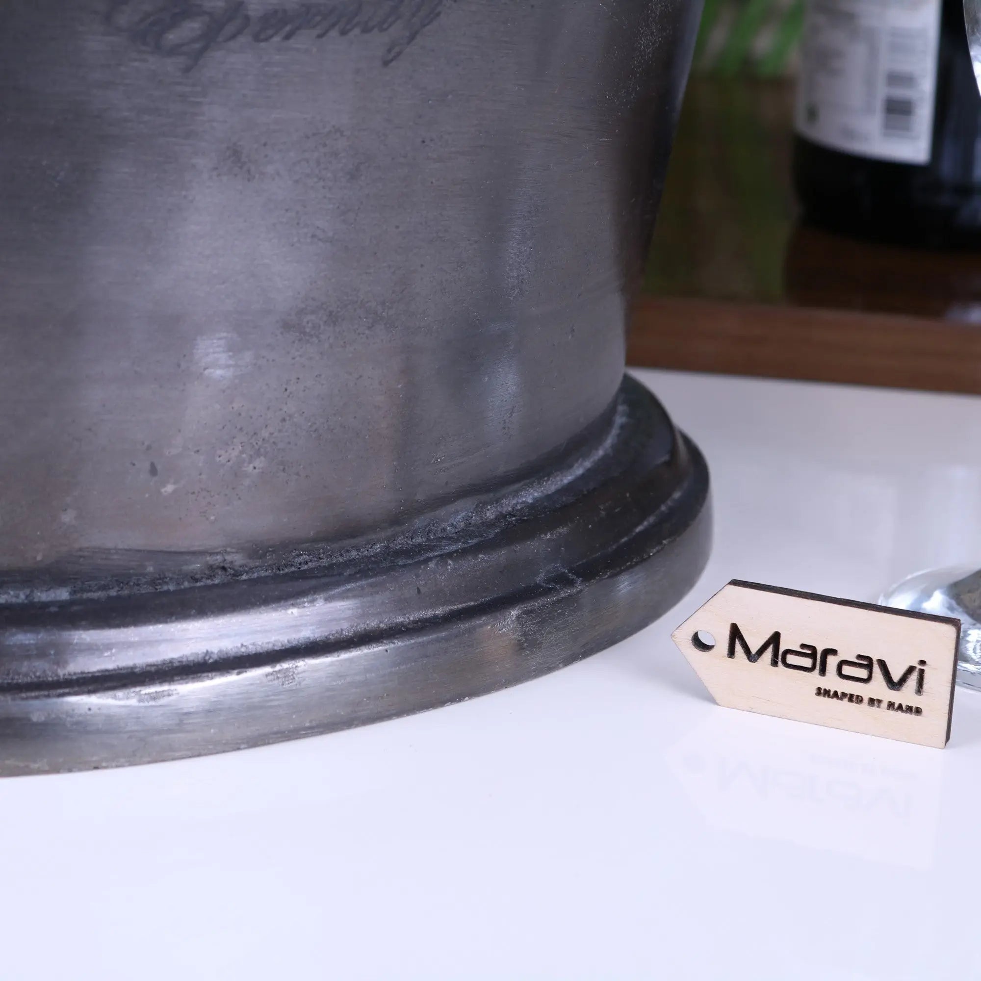 Alfred Gratien Gunmetal Champagne Ice Bucket - Vintage Elegance for Celebrations