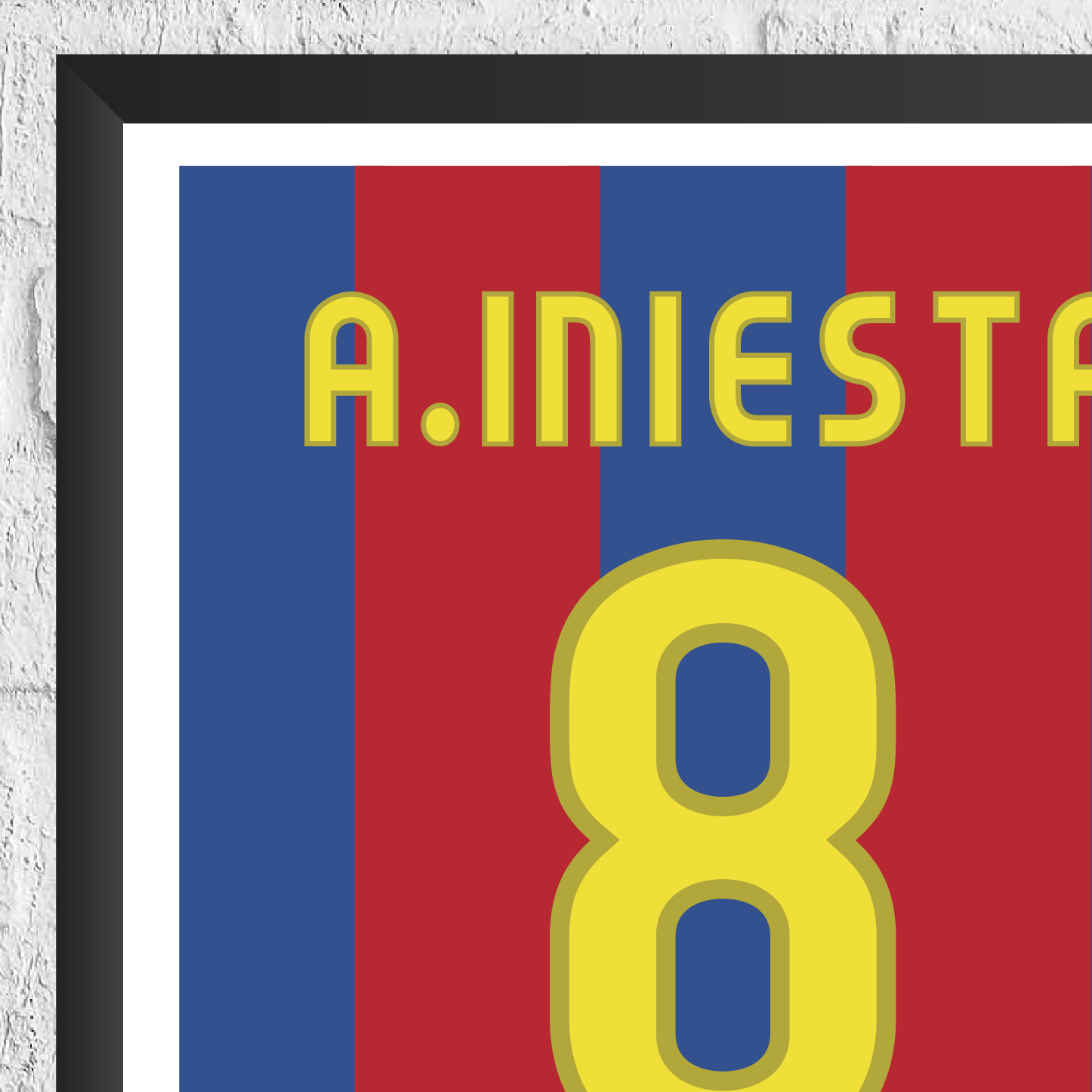 Andres Iniesta Legend Stats Print