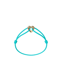 Golden Heart Cord Bracelet
