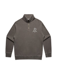 Crest Faded Relax Half Zip Sweater