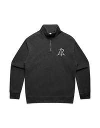 Crest Faded Relax Half Zip Sweater