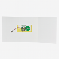 5 x A5 Blank Greeting Cards Made for Audio Modules (Modules Not Included) Stella Weds