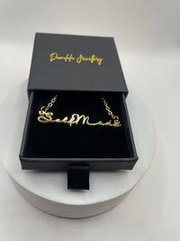 Custom Handwritten Font Necklace