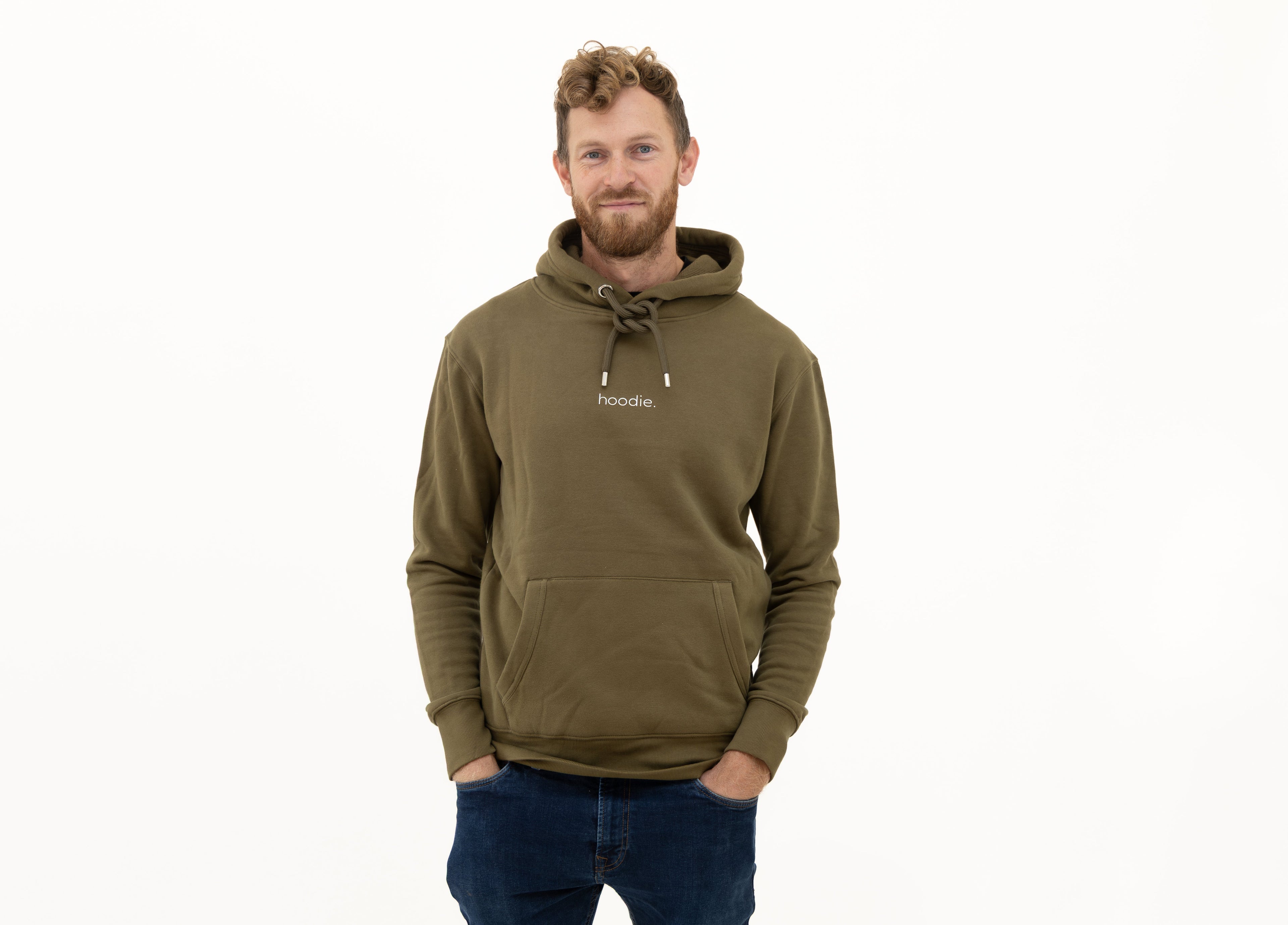 Simple Brand - Hoodie - Khaki