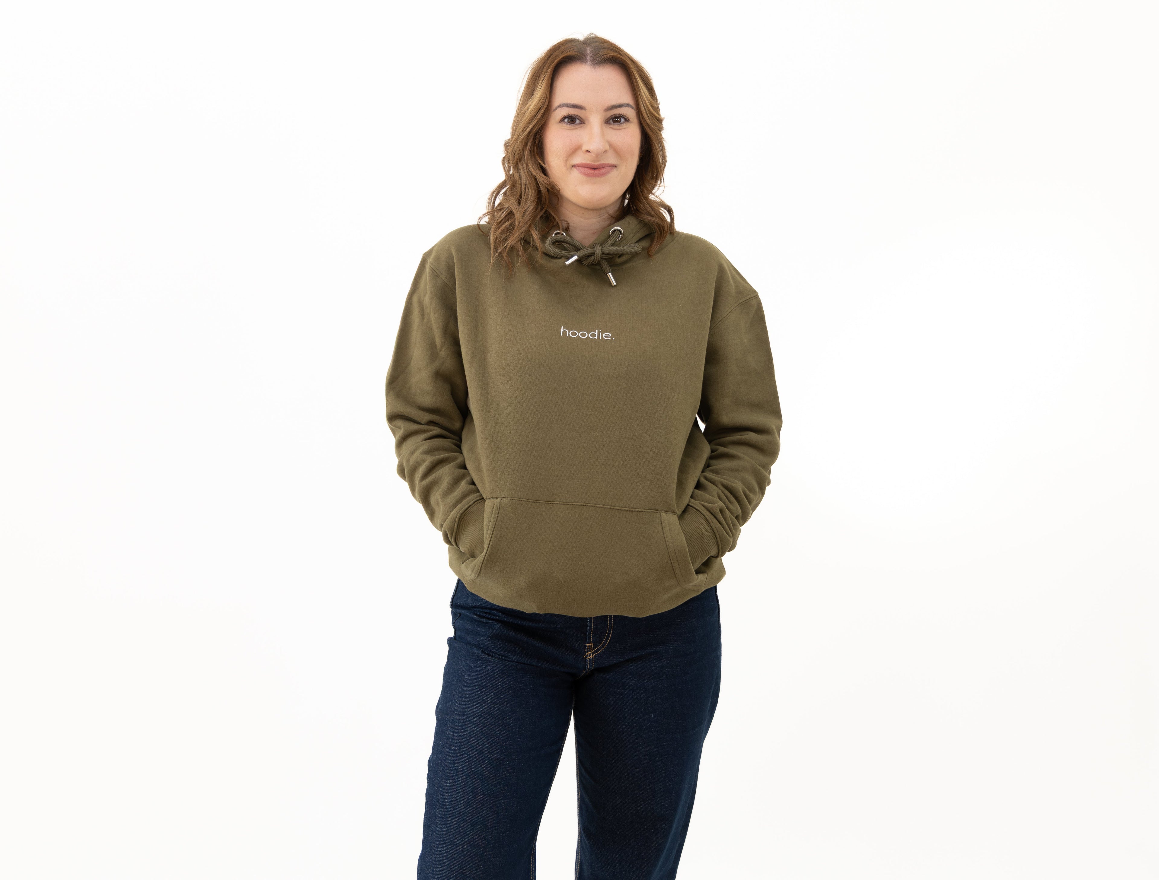 Simple Brand - Hoodie - Khaki
