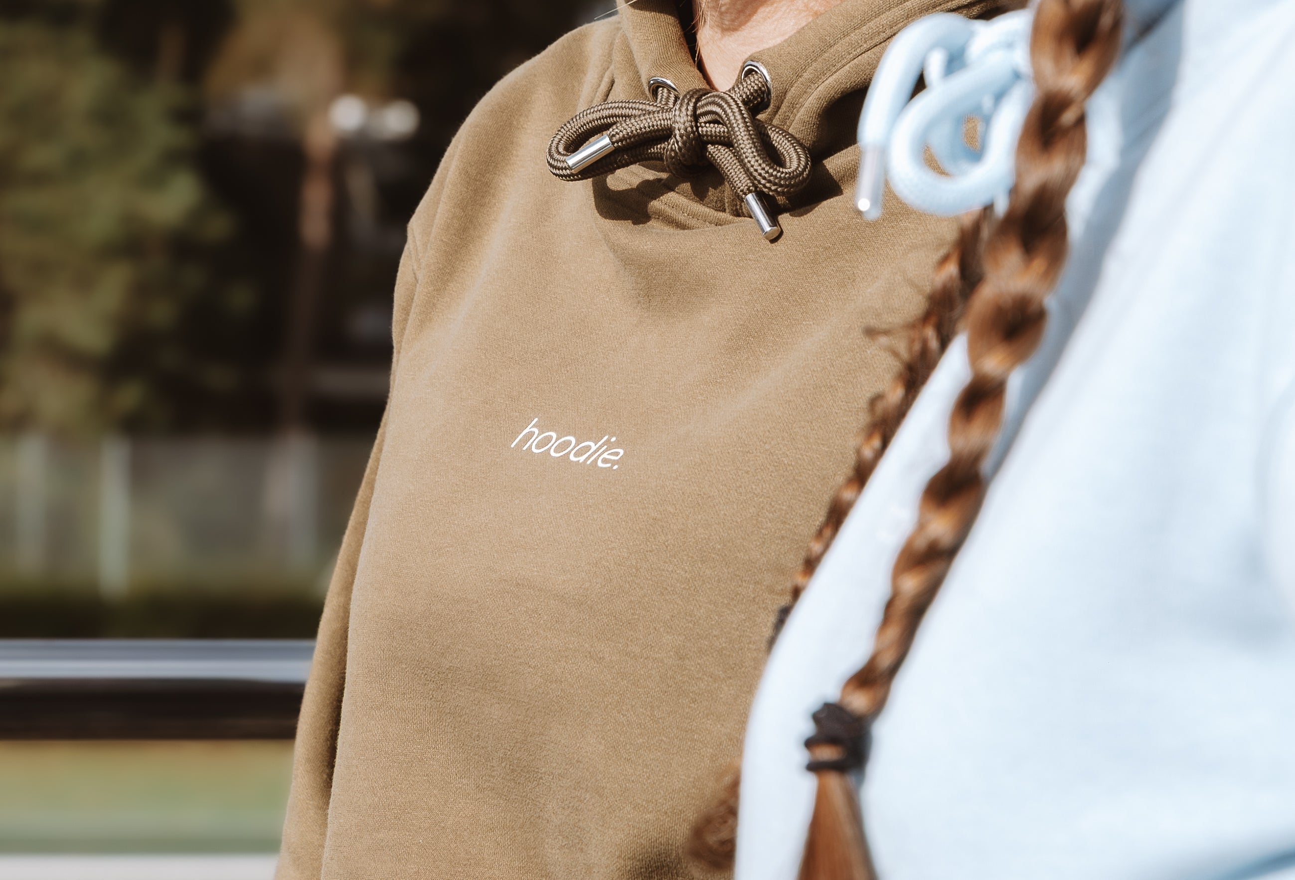 Simple Brand - Hoodie - Khaki