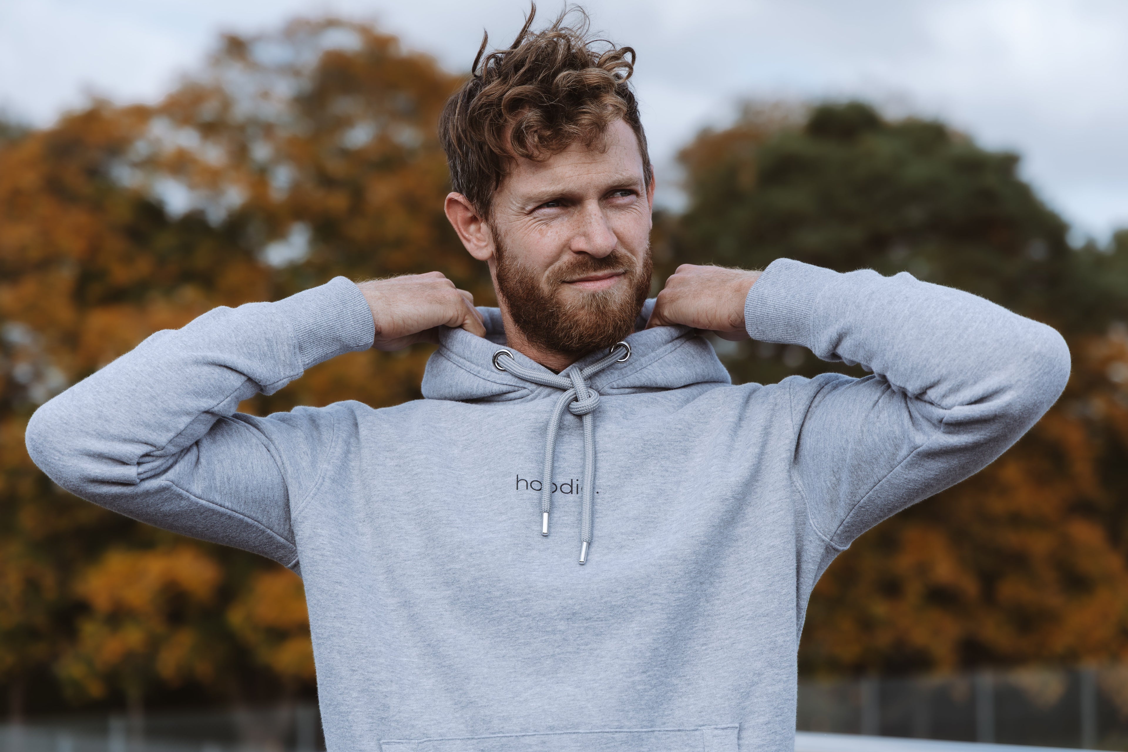 Simple Brand - Hoodie - Grey