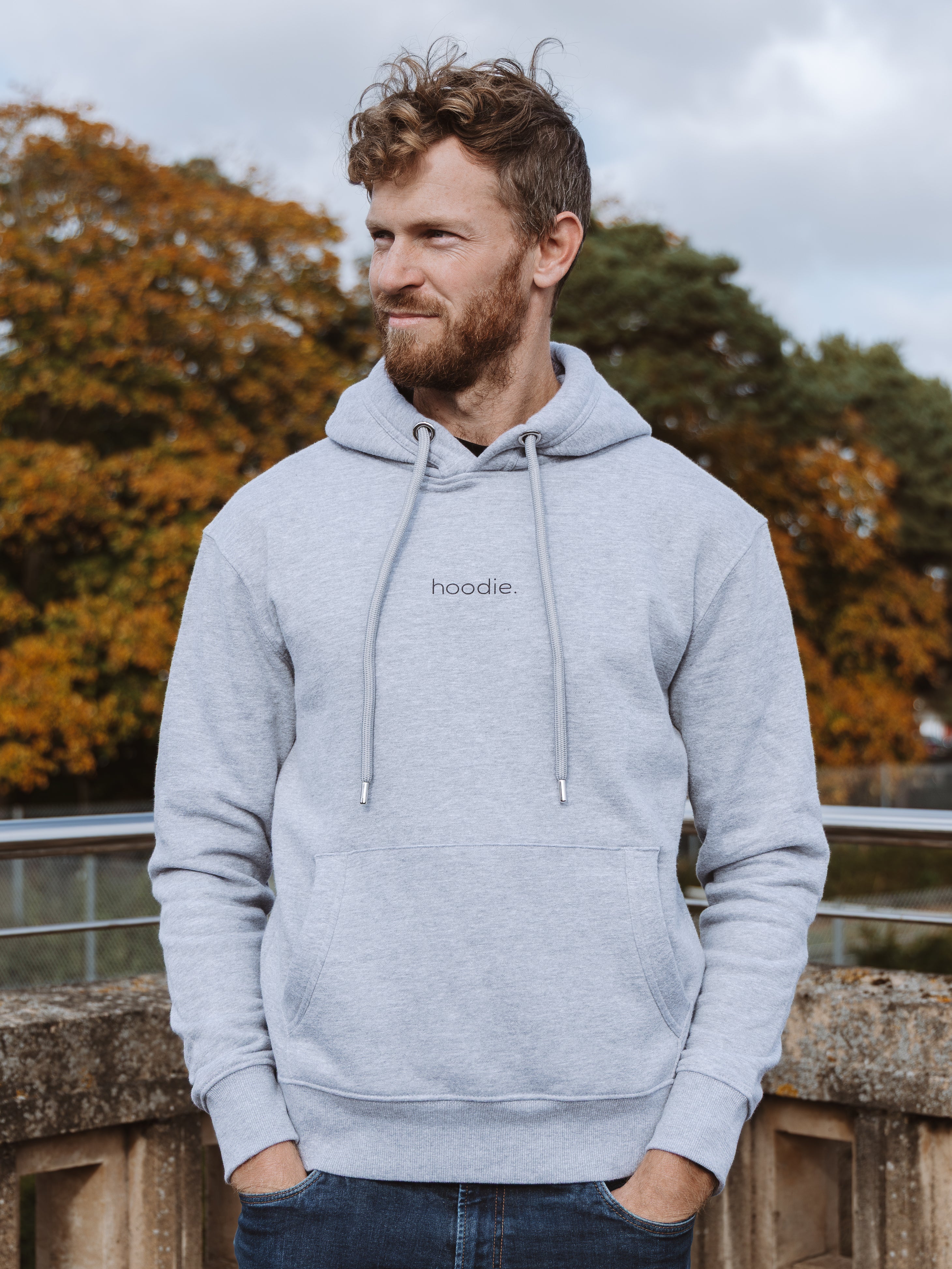 Simple Brand - Hoodie - Grey