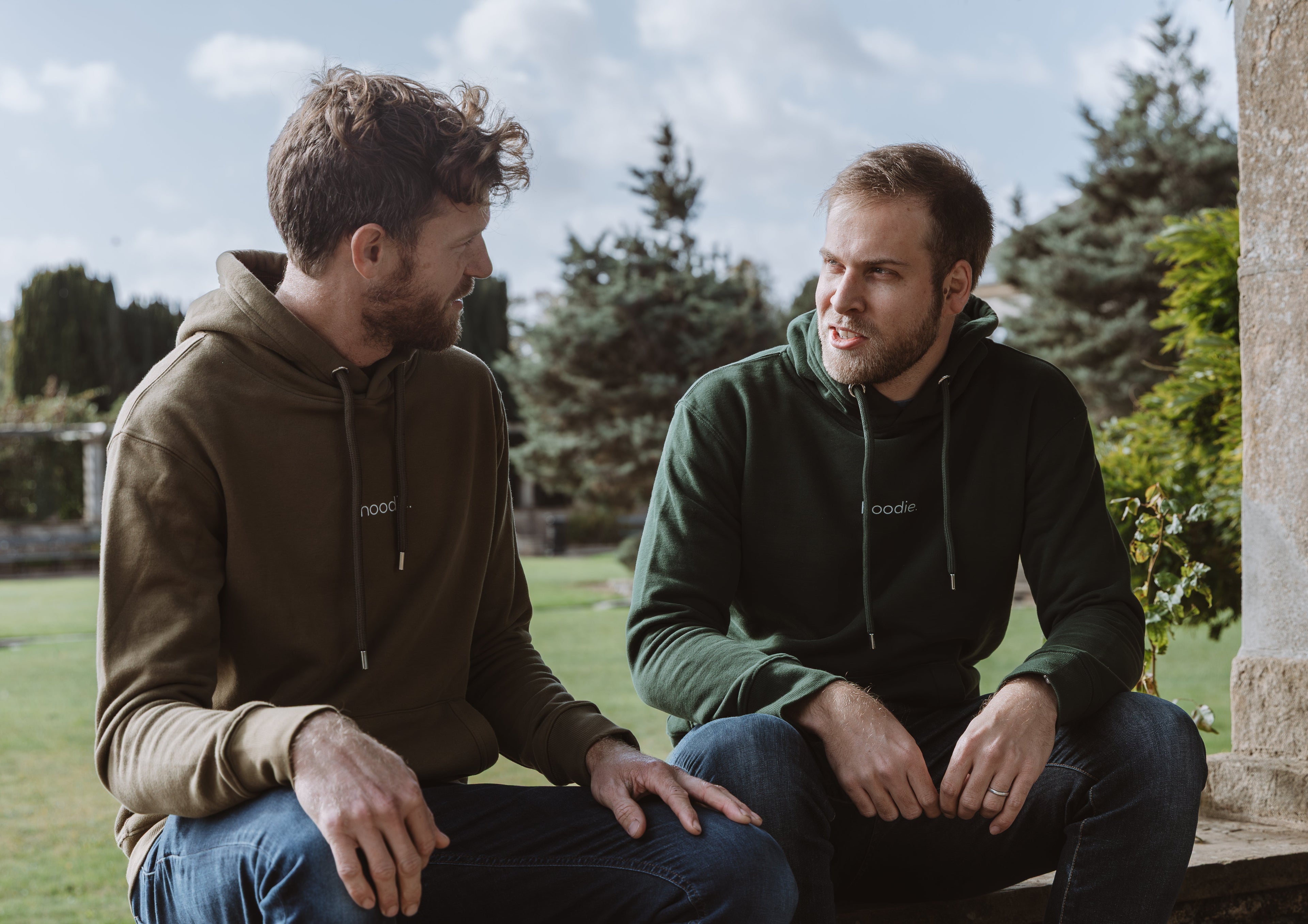 Simple Brand - Hoodie - Khaki