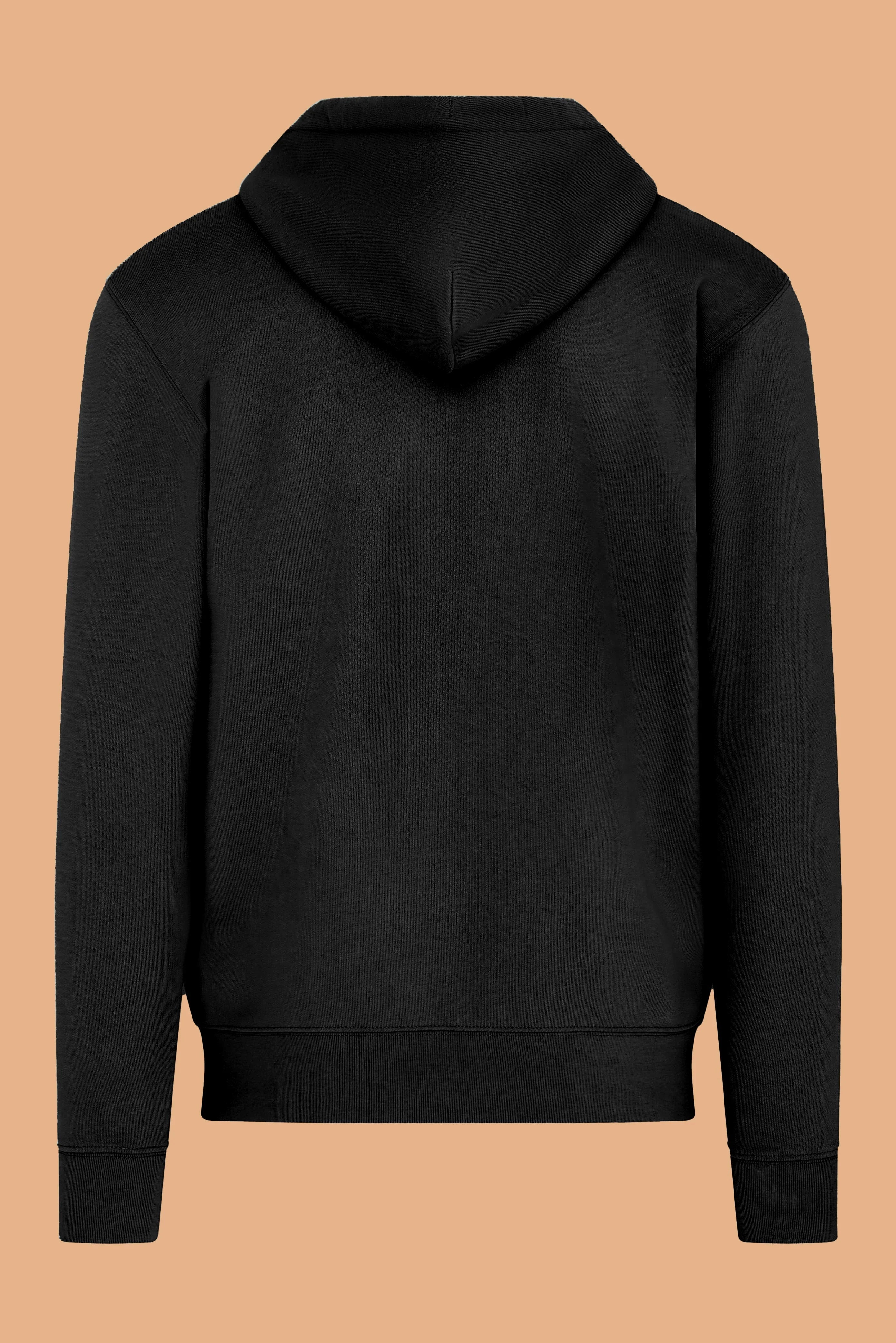 Embroidered P Zip-Up Hoodie