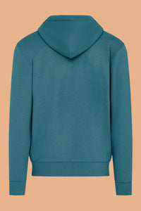Embroidered P Zip-Up Hoodie