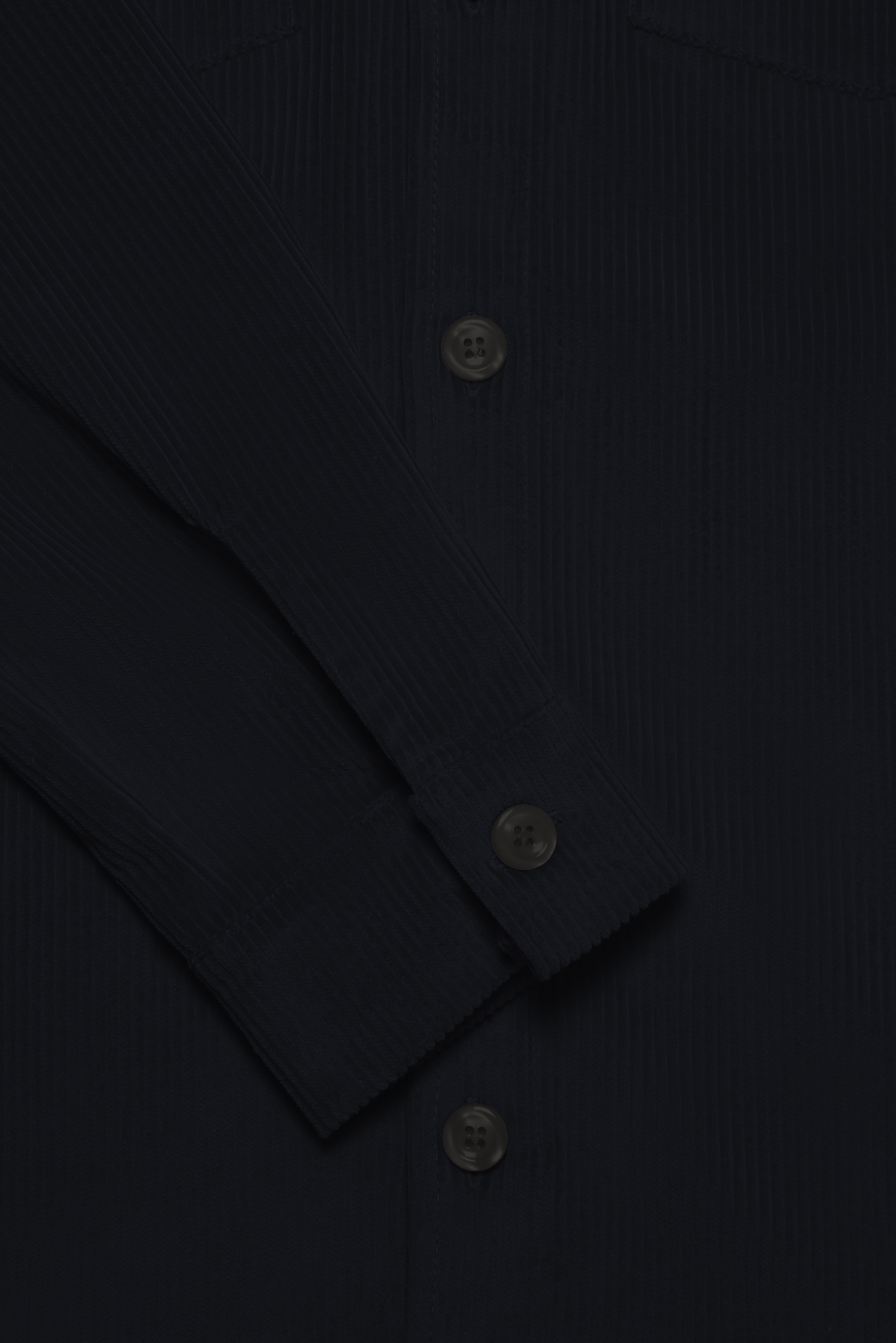 Bart Corduroy Overshirt - Black