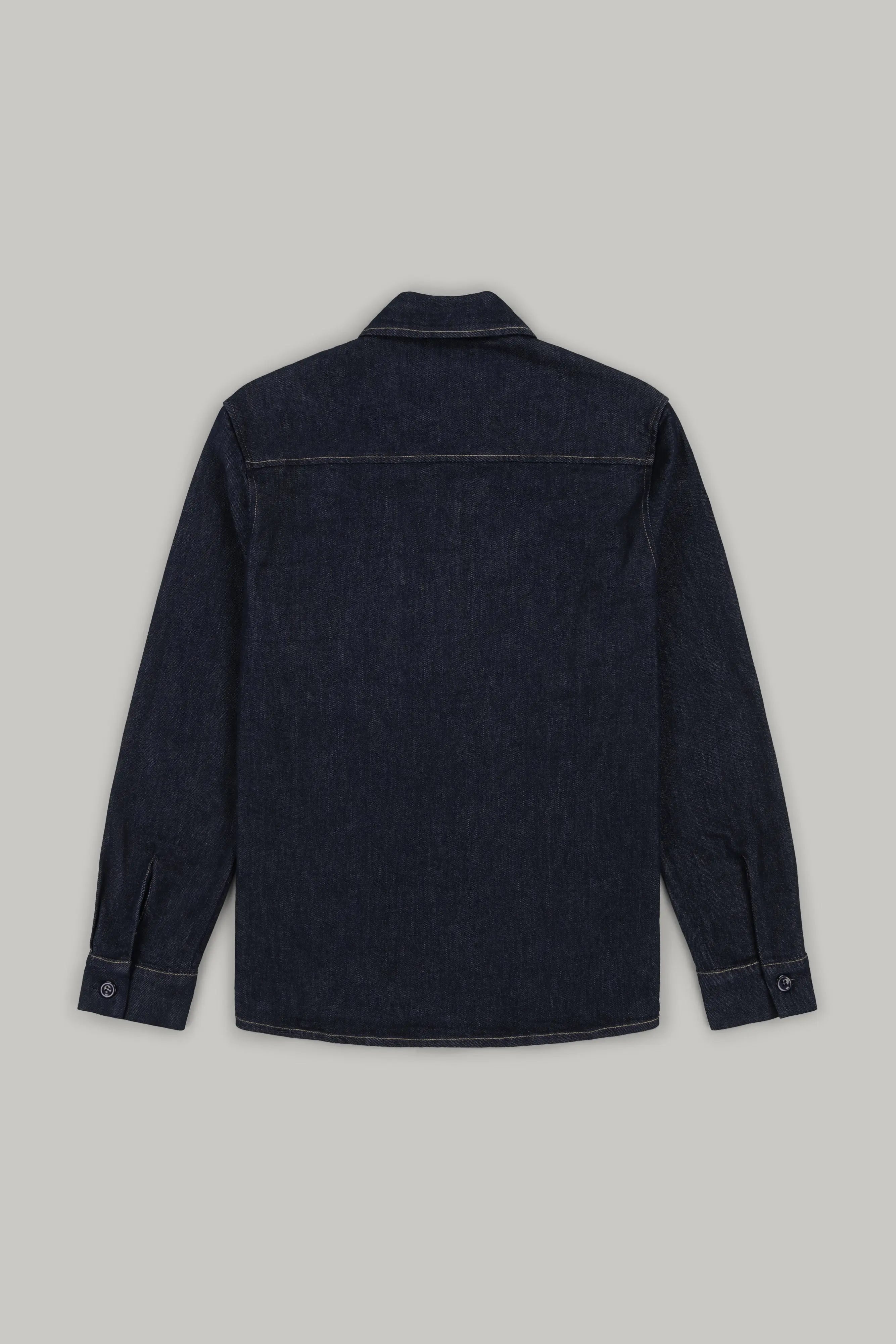 Bart Denim Button Overshirt - EverBlue