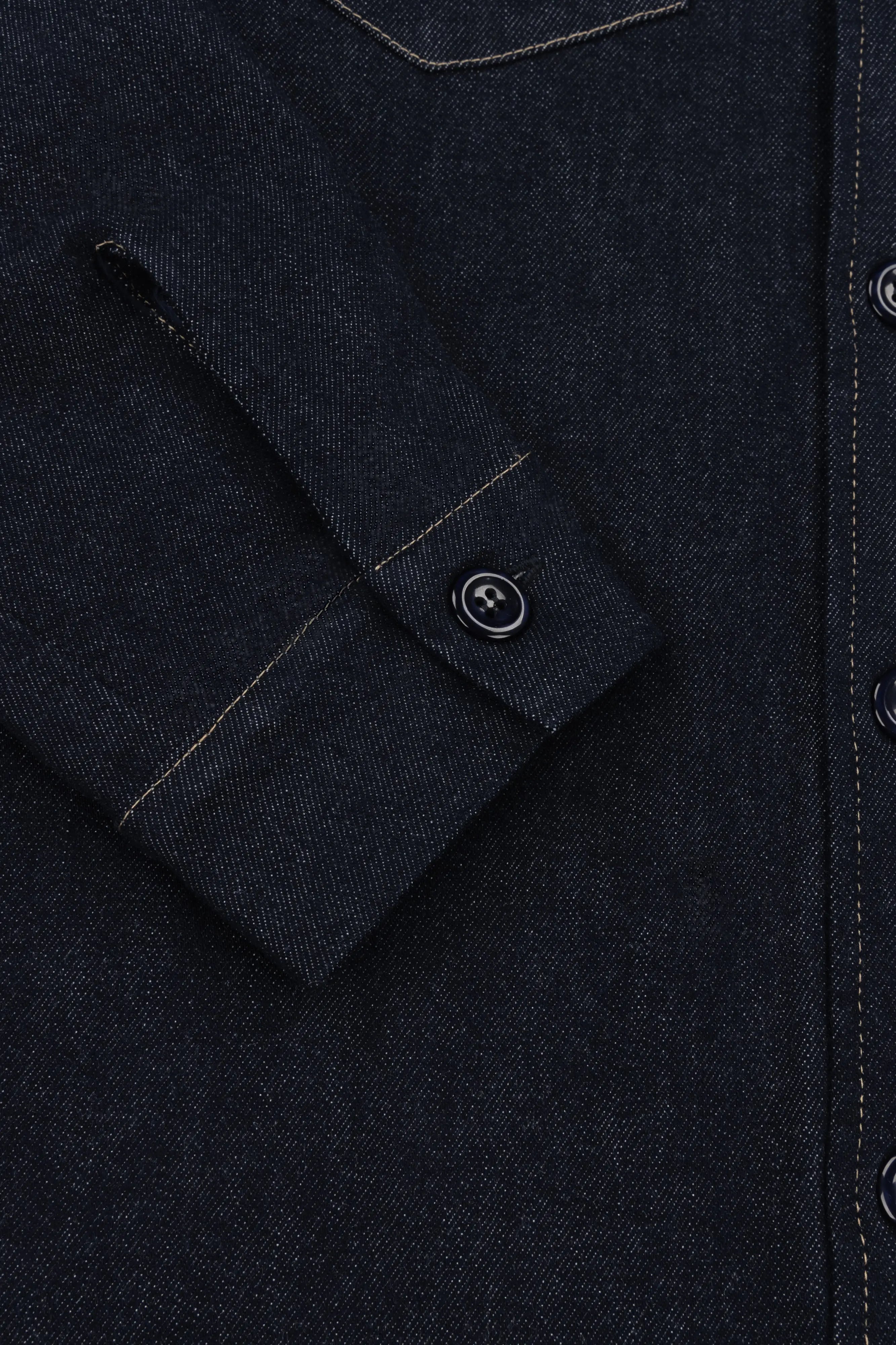 Bart Denim Button Overshirt - EverBlue