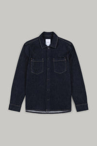 Bart Denim Button Overshirt - EverBlue