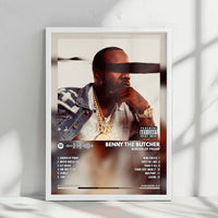 Benny The Butcher "Burden of Proof" Album Cover Poster - with Complete Tracklist