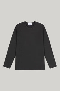 Bevis Long Sleeve Cotton T-shirt - Grey