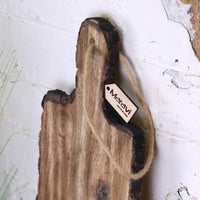Bhimra Wooden Long Serving Board 101cm Bark Edge