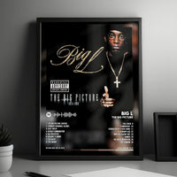 Big L "The Big Picture" Album Cover Poster - with Complete Tracklist