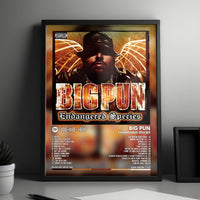 Big Pun "Endangered Species" Album Cover Poster - with Complete Tracklist