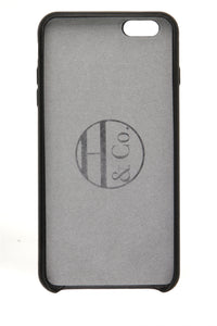 iPhone 6 Plus Case, Black Leather