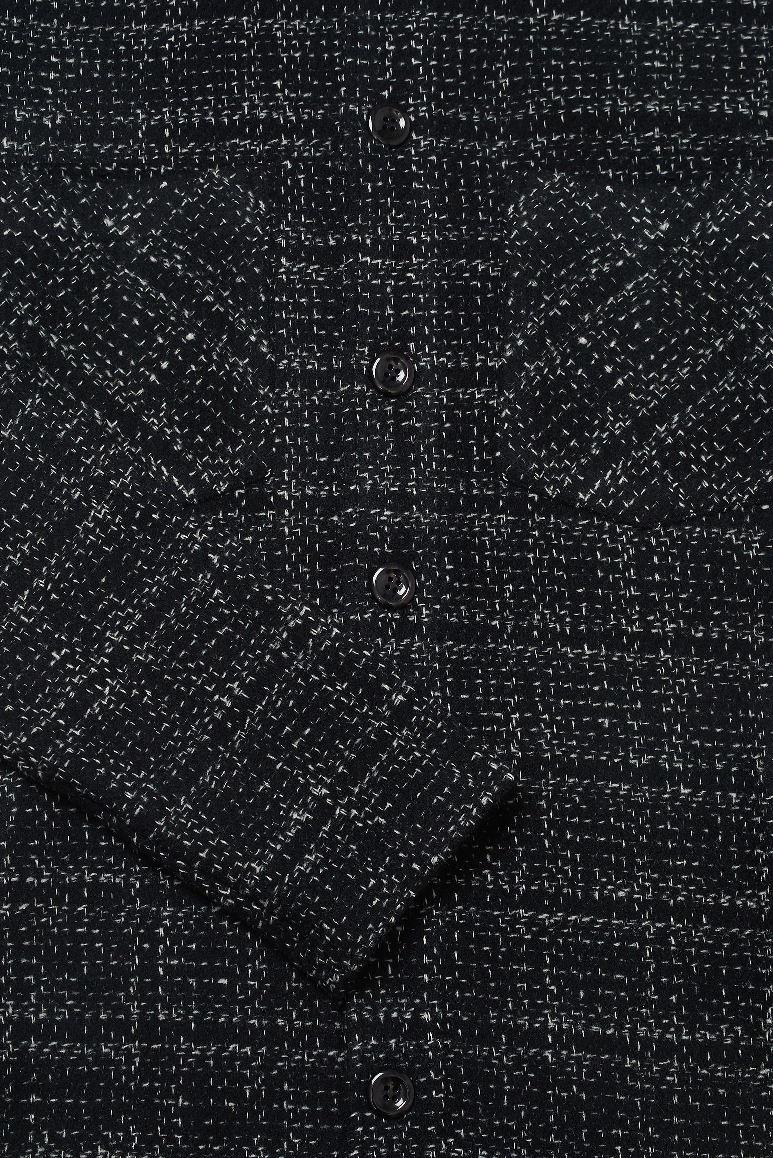 Bart Frame Overshirt - Black / White