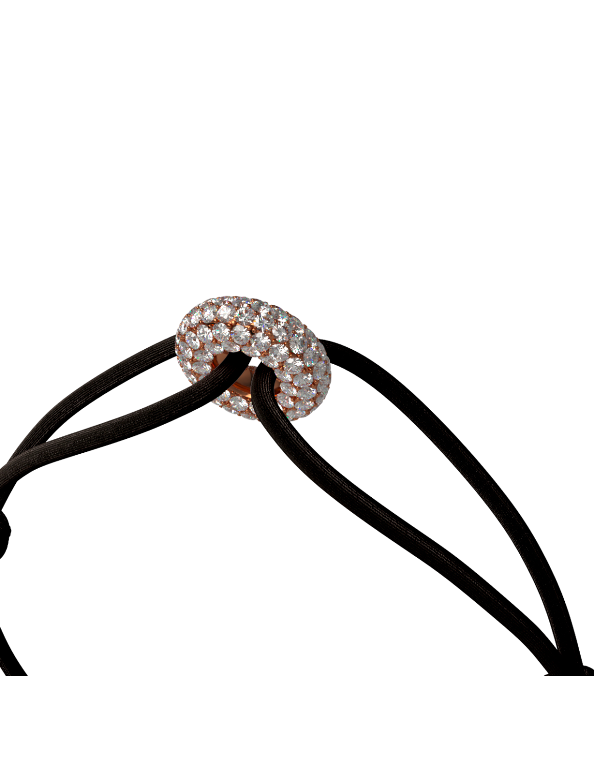 Mini Rose Soho Pavé Cord Bracelet
