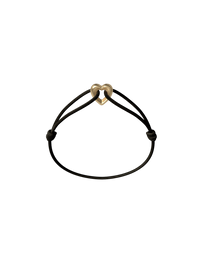 Golden Heart Cord Bracelet