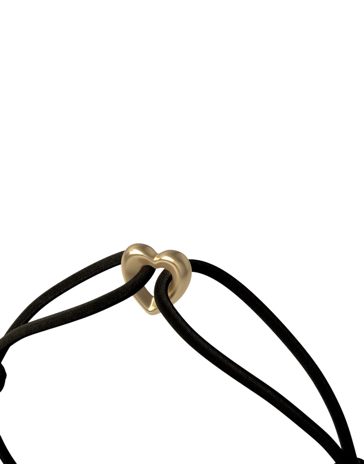 Golden Heart Cord Bracelet